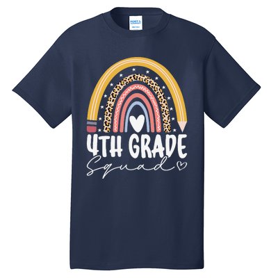 Fourth Grade Squad 4th Grade Team Retro First Day Of School Tall T-Shirt