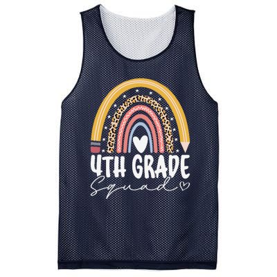 Fourth Grade Squad 4th Grade Team Retro First Day Of School Mesh Reversible Basketball Jersey Tank