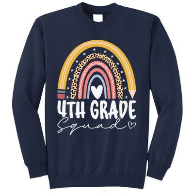 Fourth Grade Squad 4th Grade Team Retro First Day Of School Tall Sweatshirt