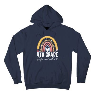 Fourth Grade Squad 4th Grade Team Retro First Day Of School Tall Hoodie