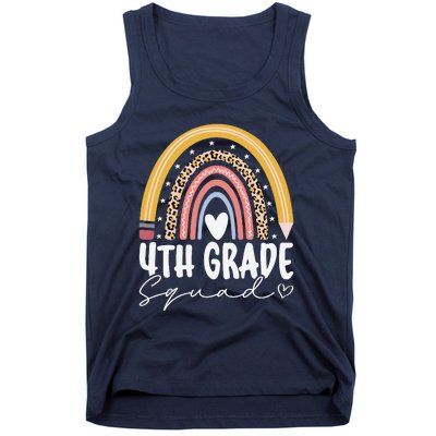 Fourth Grade Squad 4th Grade Team Retro First Day Of School Tank Top