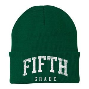 Fifth Grade Squad 5th Grade Team Retro First Day Of School Knit Cap Winter Beanie