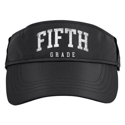 Fifth Grade Squad 5th Grade Team Retro First Day Of School Adult Drive Performance Visor