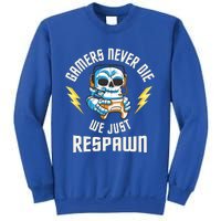 Funny Gamer Skeleton Online Gaming Computer Video Games Gift Sweatshirt