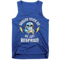 Funny Gamer Skeleton Online Gaming Computer Video Games Gift Tank Top