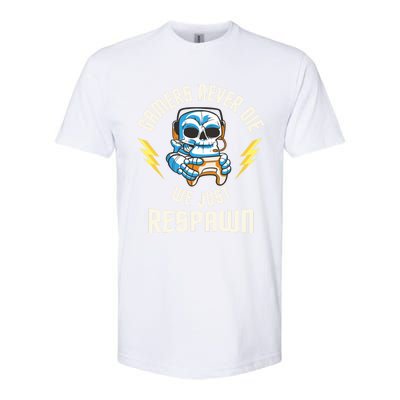 Funny Gamer Skeleton Online Gaming Computer Video Games Gift Softstyle CVC T-Shirt