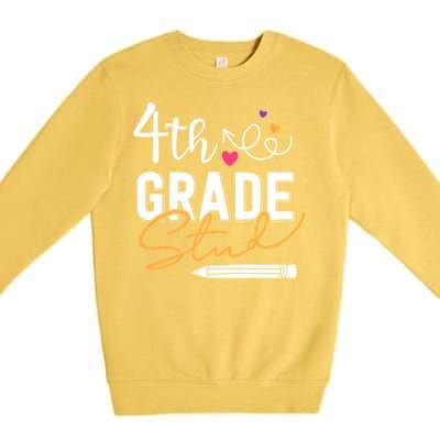 Fourth Grade Stud Gift Premium Crewneck Sweatshirt