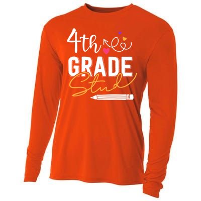 Fourth Grade Stud Gift Cooling Performance Long Sleeve Crew