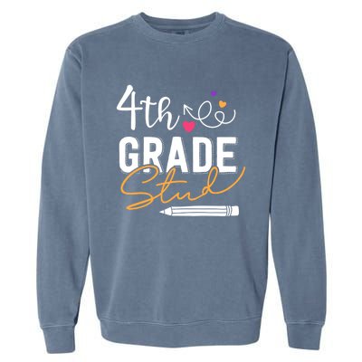 Fourth Grade Stud Gift Garment-Dyed Sweatshirt