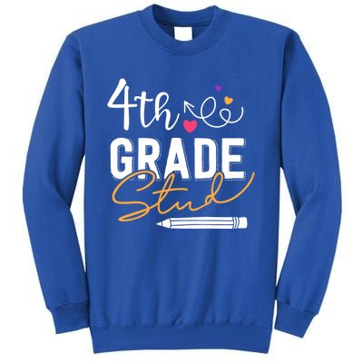 Fourth Grade Stud Gift Tall Sweatshirt