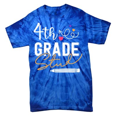 Fourth Grade Stud Gift Tie-Dye T-Shirt