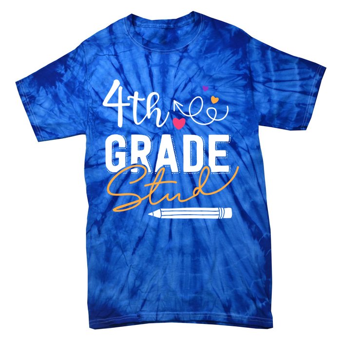 Fourth Grade Stud Gift Tie-Dye T-Shirt