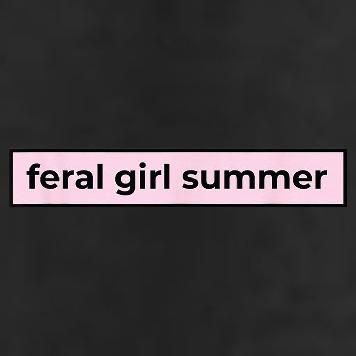 feral girl summer 7 Panel Mesh Trucker Snapback Hat
