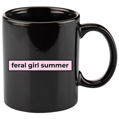 feral girl summer 11oz C Handle Ceramic Mug