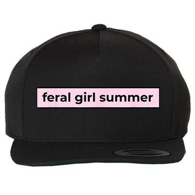 feral girl summer Wool Snapback Cap