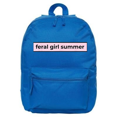 feral girl summer 16 in Basic Backpack