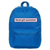 feral girl summer 16 in Basic Backpack