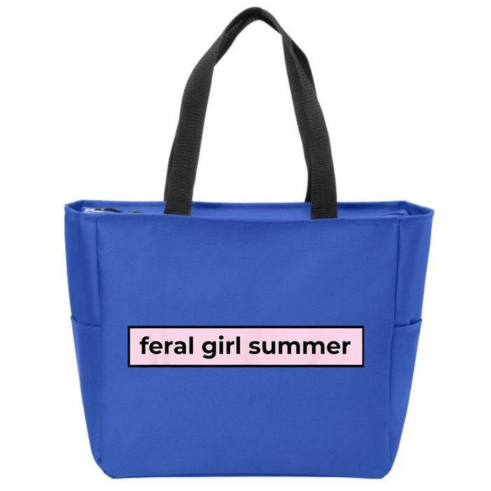 feral girl summer Zip Tote Bag