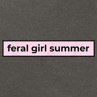 feral girl summer Cotton Canvas Backpack
