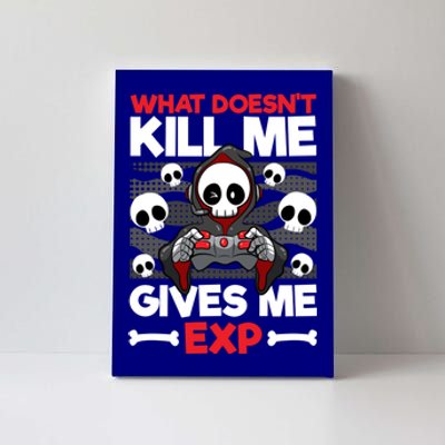 Funny Gamer Skeleton Bones Cute Video Gaming Exp Quote Meaningful Gift Canvas