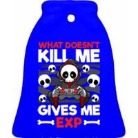 Funny Gamer Skeleton Bones Cute Video Gaming Exp Quote Meaningful Gift Ceramic Bell Ornament