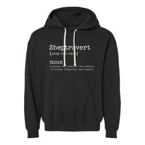 Funny German Shepherd Dog Garment-Dyed Fleece Hoodie