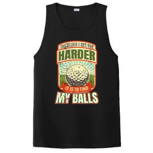 The Older I Get The Harder It Is To Find My Balls Funny Golfer PosiCharge Competitor Tank