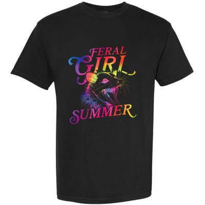 Feral Girl Summer Funny Garment-Dyed Heavyweight T-Shirt