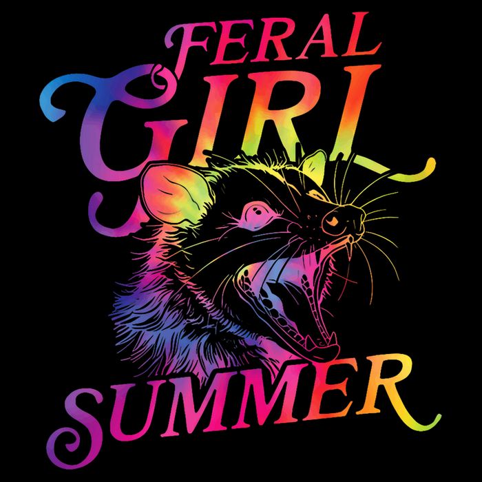 Feral Girl Summer Funny Backpack