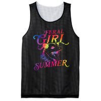 Feral Girl Summer Funny Mesh Reversible Basketball Jersey Tank