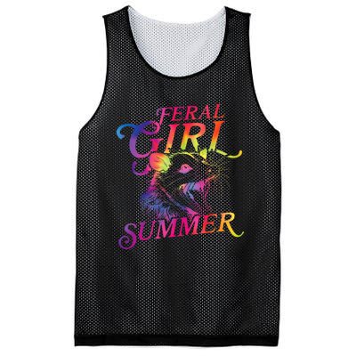 Feral Girl Summer Funny Mesh Reversible Basketball Jersey Tank