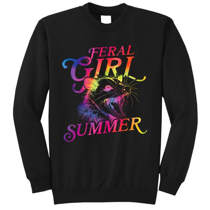 Feral Girl Summer Funny Tall Sweatshirt