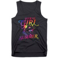 Feral Girl Summer Funny Tank Top