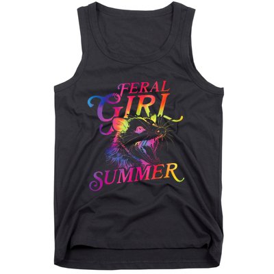 Feral Girl Summer Funny Tank Top