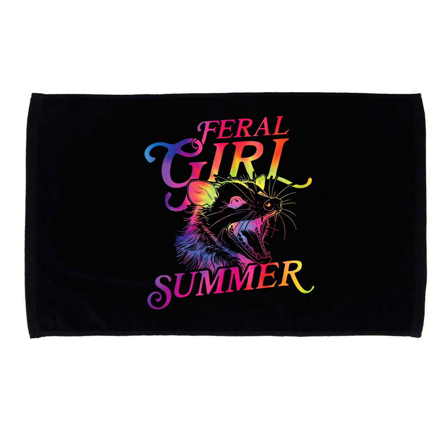 Feral Girl Summer Funny Microfiber Hand Towel