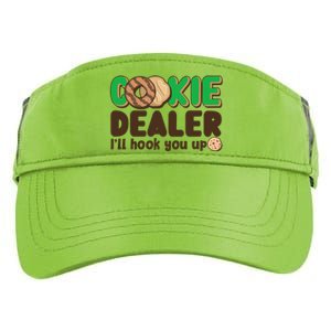 Funny Girl Scout Cookie Dealer I'll Hook You Up Adult Drive Performance Visor