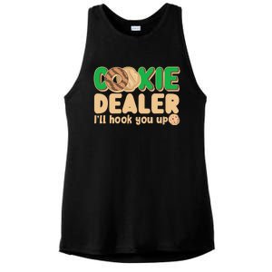 Funny Girl Scout Cookie Dealer I'll Hook You Up Ladies PosiCharge Tri-Blend Wicking Tank