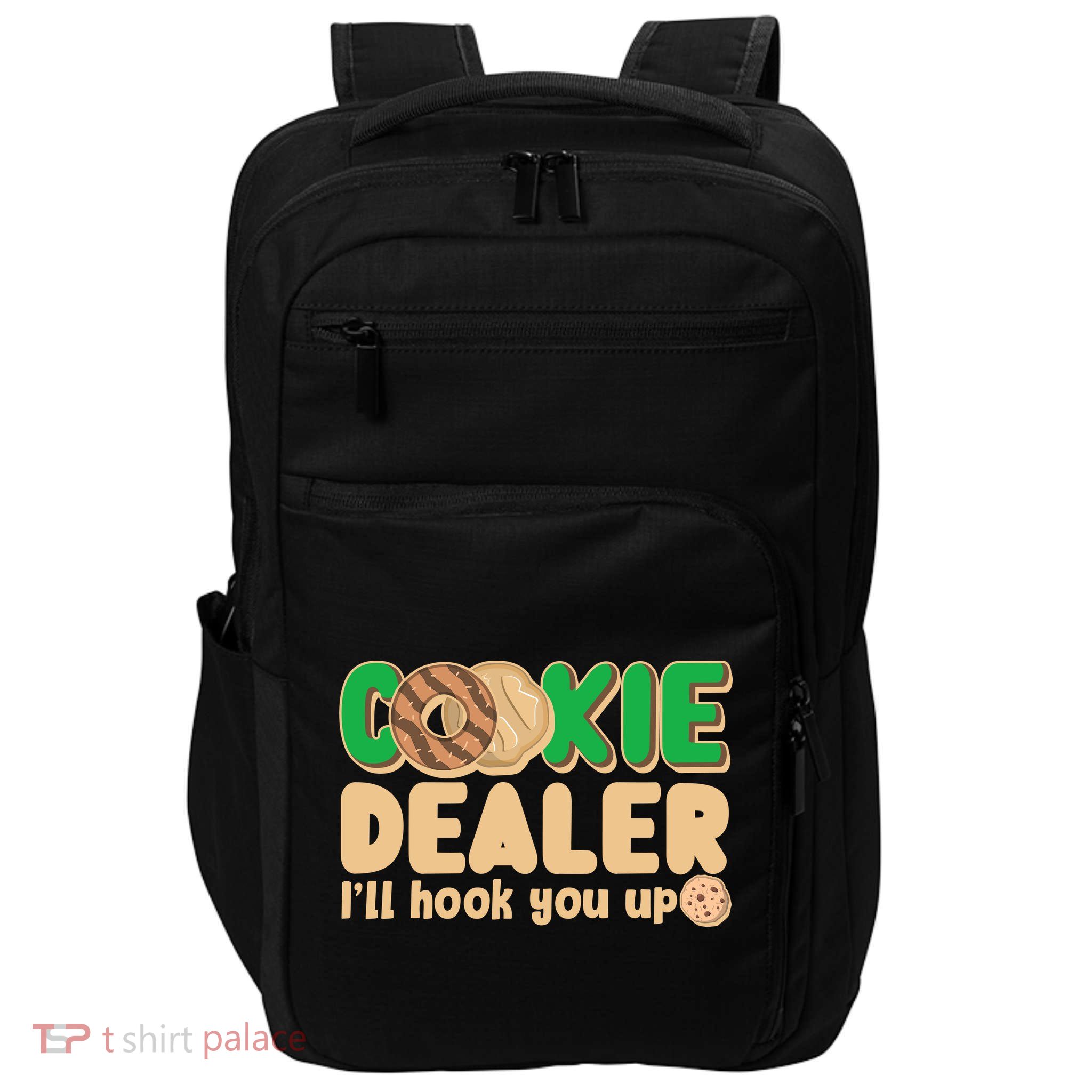 Funny Girl Scout Cookie Dealer I'll Hook You Up Impact Tech Backpack