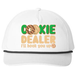 Funny Girl Scout Cookie Dealer I'll Hook You Up Snapback Five-Panel Rope Hat