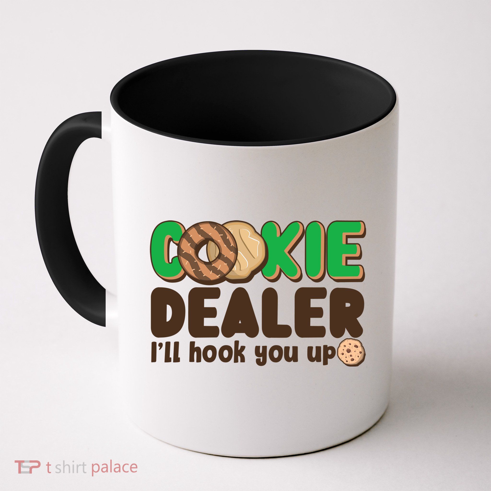 Funny Girl Scout Cookie Dealer I'll Hook You Up Coffee Mug