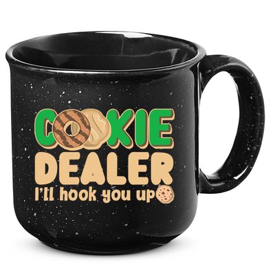 Funny Girl Scout Cookie Dealer I'll Hook You Up 15oz Campfire Ceramic Mug
