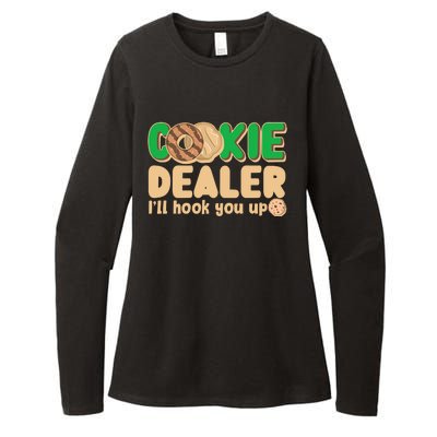 Funny Girl Scout Cookie Dealer I'll Hook You Up Womens CVC Long Sleeve Shirt