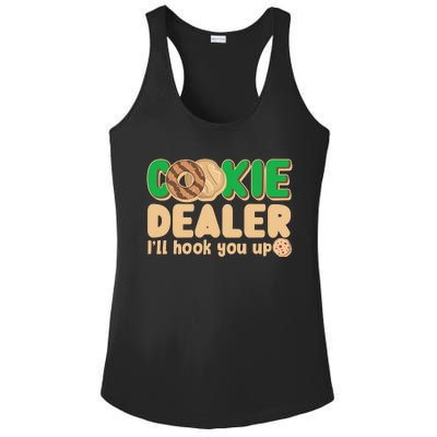 Funny Girl Scout Cookie Dealer I'll Hook You Up Ladies PosiCharge Competitor Racerback Tank