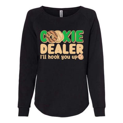 Funny Girl Scout Cookie Dealer I'll Hook You Up Womens California Wash Sweatshirt