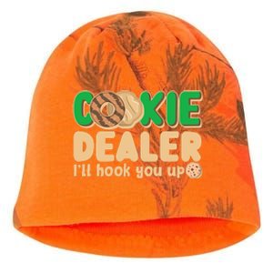 Funny Girl Scout Cookie Dealer I'll Hook You Up Kati - Camo Knit Beanie