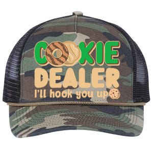 Funny Girl Scout Cookie Dealer I'll Hook You Up Retro Rope Trucker Hat Cap