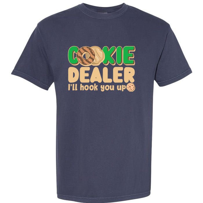 Funny Girl Scout Cookie Dealer I'll Hook You Up Garment-Dyed Heavyweight T-Shirt