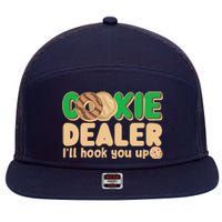 Funny Girl Scout Cookie Dealer I'll Hook You Up 7 Panel Mesh Trucker Snapback Hat