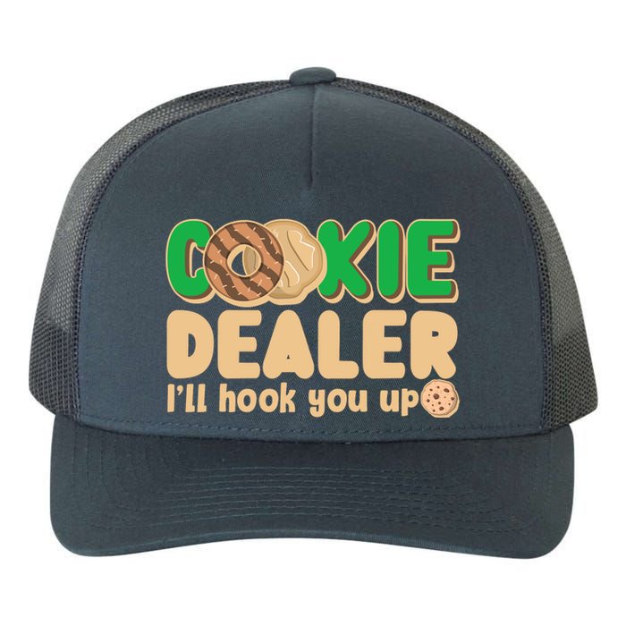 Funny Girl Scout Cookie Dealer I'll Hook You Up Yupoong Adult 5-Panel Trucker Hat