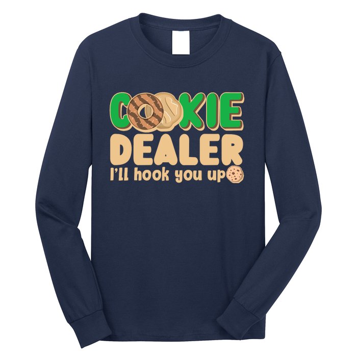 Funny Girl Scout Cookie Dealer I'll Hook You Up Long Sleeve Shirt